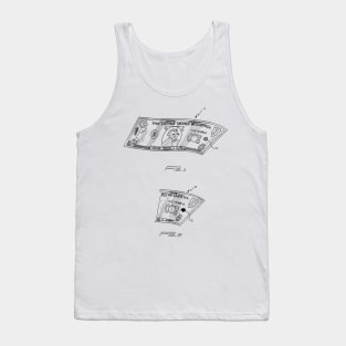 Method of Detecting Counterfeit Currency Bill Vintage Patent Drawing Tank Top